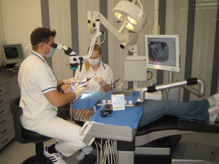 Mikro 1 - Endodontische- (Zahnwurzel- ) Behandlung